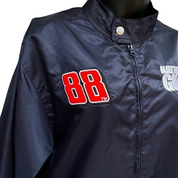 Nascar National Guard Dale Jr 88 Navy Full Zip Windbreaker Jacket Women’s S/M - Picture 4 of 11